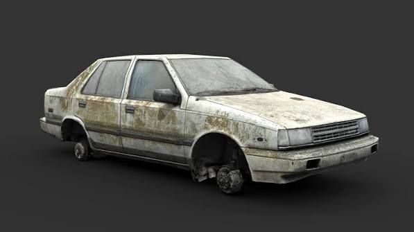 Abandoned Car (Hyundai) 3D model