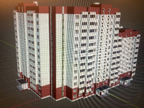 13-Story Russian Apartment 3D model