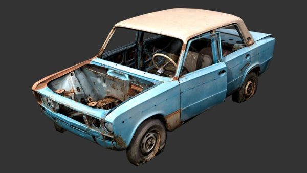 Vaz 2106 Retopologized 3D model